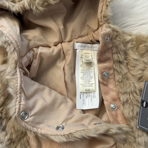 NEW Pottery Barn Kids BABY DOG HALLOWEEN COSTUME 0-6 3 MONTHS *brown puppy - Picture 11 of 15